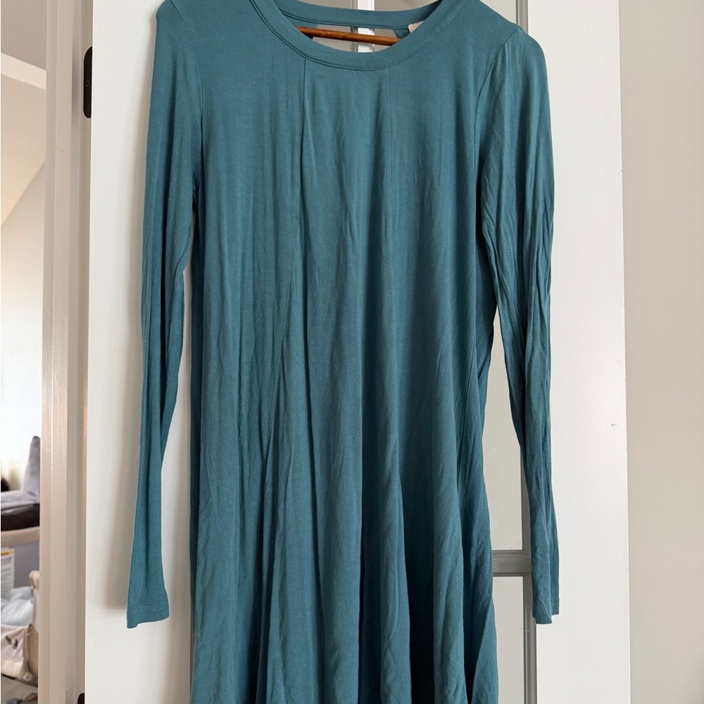 Umgee Teal Long Sleeve Dress